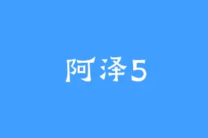 阿泽5
