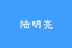 陆明亮