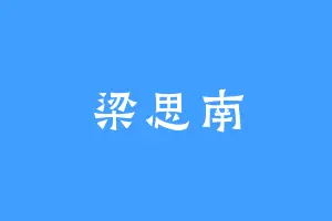 梁思南