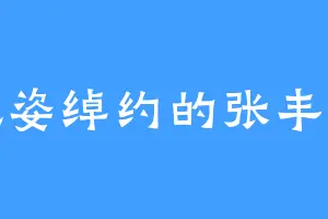 风姿绰约的张丰年