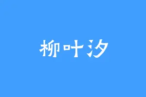 柳叶汐