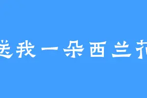 送我一朵西兰花