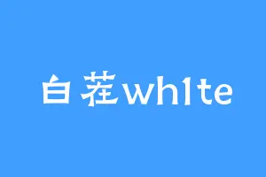 白茬wh1te