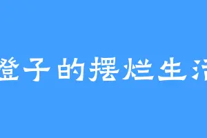 橙子的摆烂生活