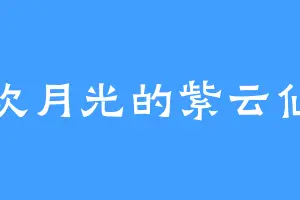 喜欢月光的紫云仙子