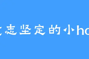 意志坚定的小hod