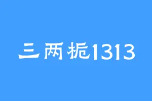 三两栀1313