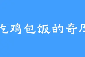 爱吃鸡包饭的奇摩多