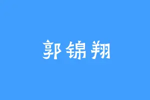 郭锦翔