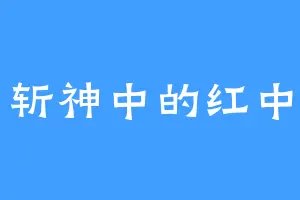 斩神中的红中