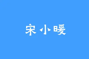 宋小暖