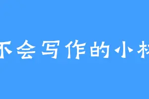 不会写作的小林