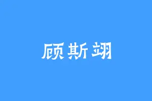 顾斯翊